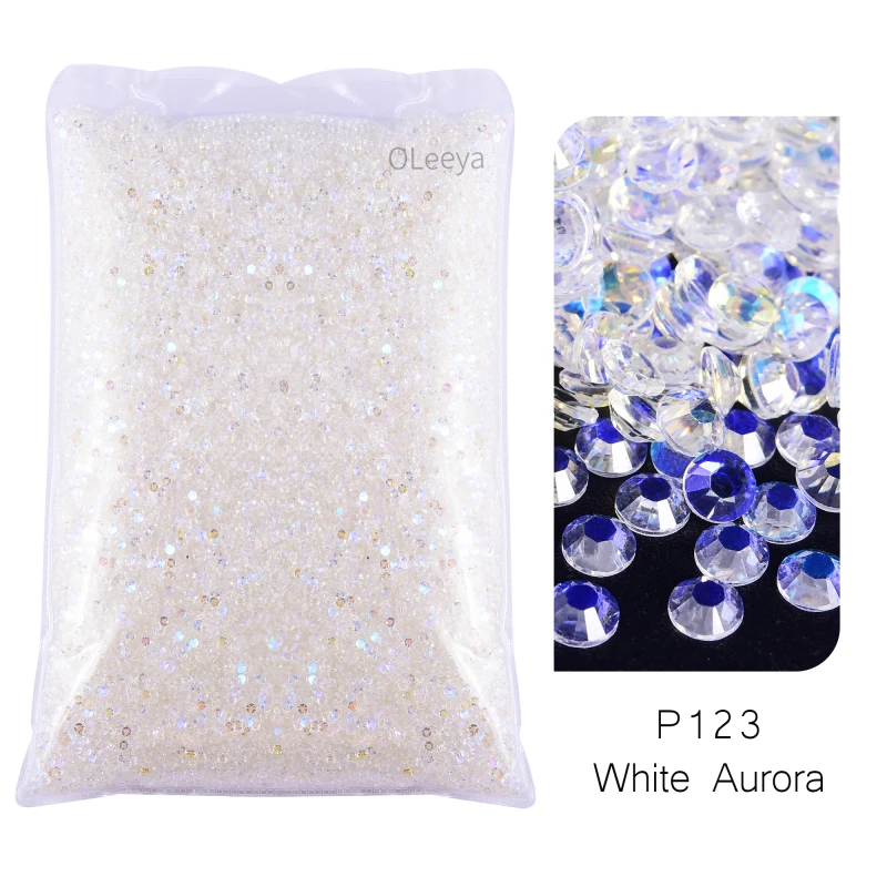 Wholesale in Bulk Package Resin Non hotfix Rhinestones Glitter