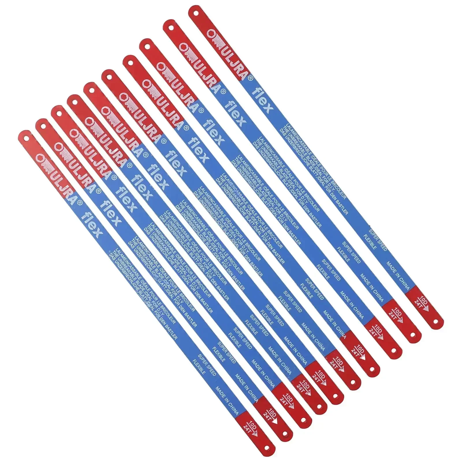 Model Hacksaw Blade Hand Saw Blade Optional Wood Cut For Meat Hand Made Reliable Saw 10PCS 14T/18T/24T 300mm Bi-Metal hand saw multi purpose saw handheld saw hacksaw blade