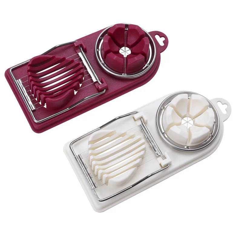 1PC Multifunctional Stainless Steel Egg Cutter Slicer Sectioner Cutter Mold Flower-Shape Luncheon Meat Kitchen Gadgets