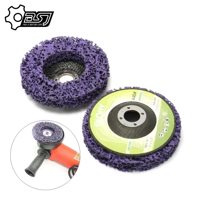 1Pcs 100/115/125mm Coral Disc Poly Strip Disc Grinder Strip Abrasive Wheel Paint Rust Removal Clean For Angle Grinder