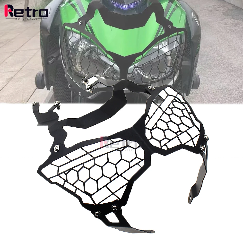 

Headlight Head Lamp Light Grille Guard Cover Protector for Kawasaki Z900 2017 2018 2019 2020 Motorcycle Accessories