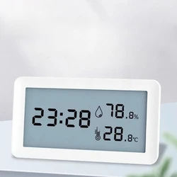 High Precision Digital Thermometer & Hygrometer with Table Clock Feature (DL336003)