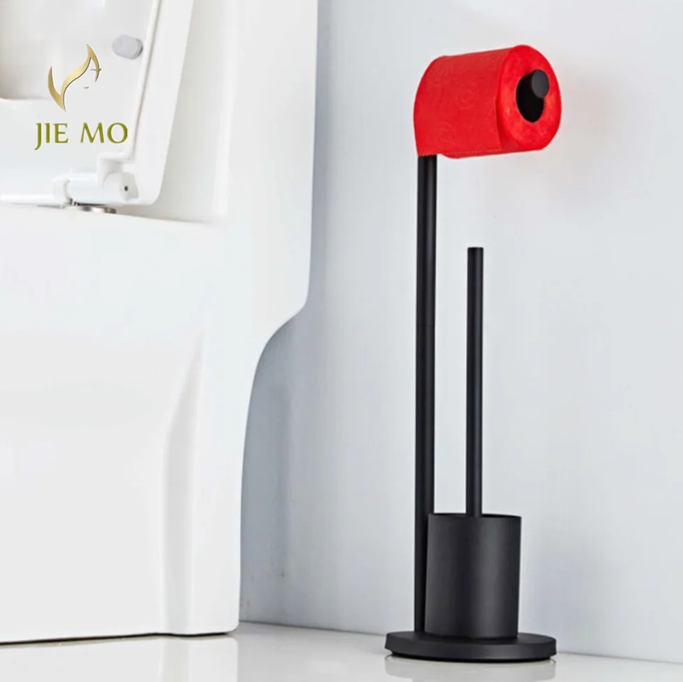 Floor toilet brush holder With toilet paper holder 304 stainless steel standing paper towel brush For Toilet Brush Set,Toilet Brush Holder