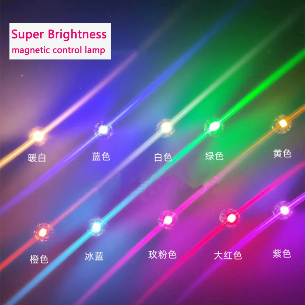 Dia 9.6mm Miniature Super Brightness Magnetic Control Lamp Wireless Led Lights Diy Robot Figures Scene Materials Diorama Kits 6