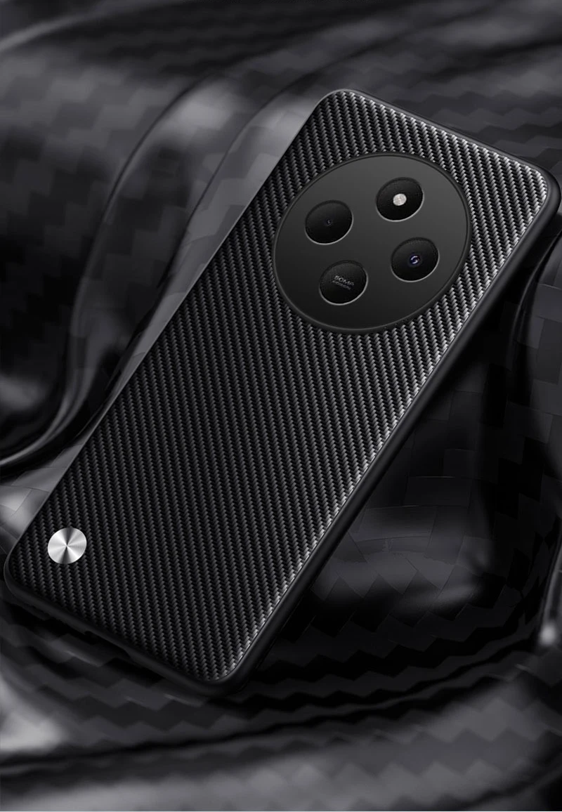 EUCAGR-جراب هاتف خلفي من الجلد الناعم الفاخر لـ Xiaomi Redmi 14C 4G ، جراب سيليكون مقاوم للصدمات ، غطاء خلفي