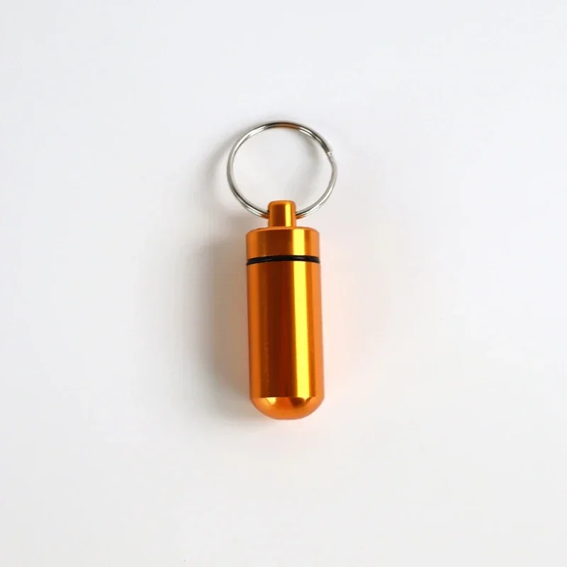 Compact Waterproof Aluminum Pill Organizer and Storage Container