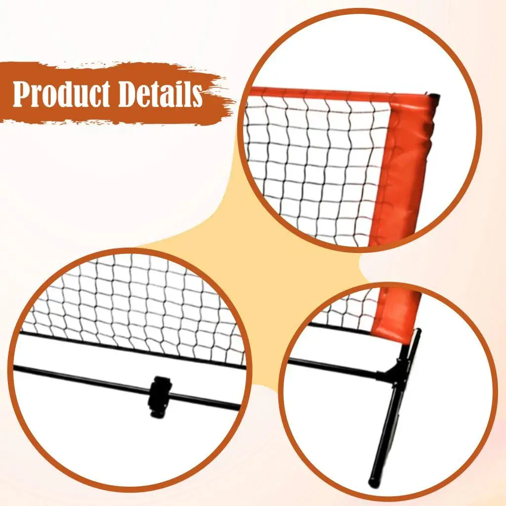 Mini Pickleball Net Pickleball Equipment with Frame Stand Lightweight 87cmx136cm Pickle Ball Game Net Indoor/Outdoor Easy Setup
