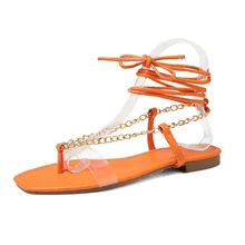 

Summer 2022 New Plus Size 42 Flip Flops Flat Sandals for Women Ankle Strap Fashion Leopard Casual Sandalias Mujer Women Shoes