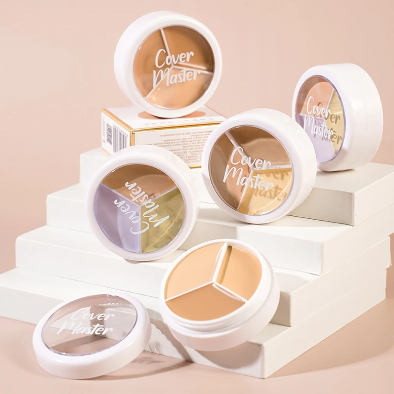 Pure holding makeup three color concealer spot acne print repair foundation dark circles are not easy to stick powder makeup concealer face concealer concealer foundation cream