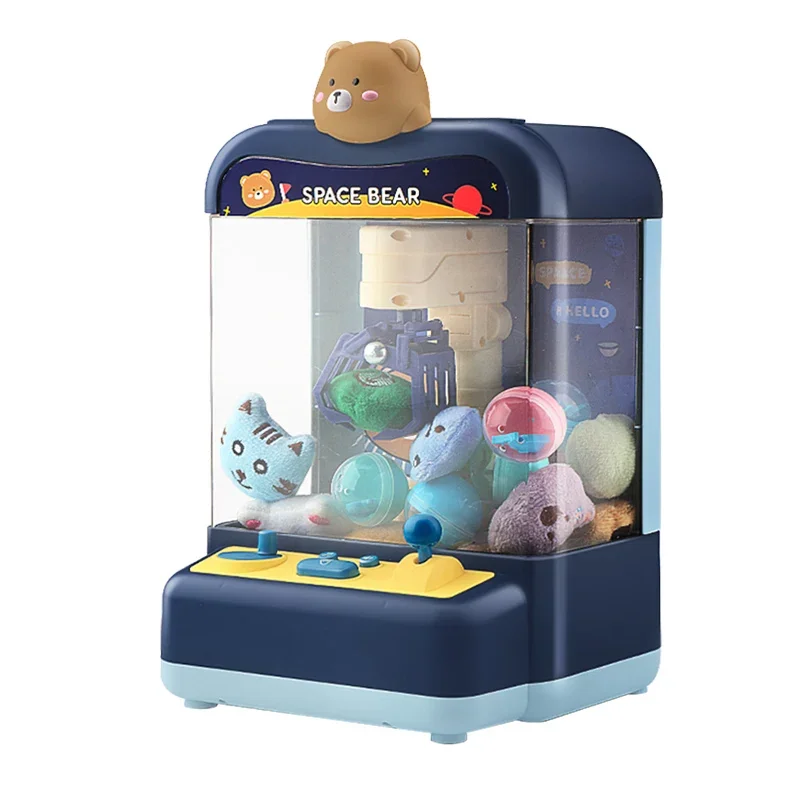 Children's mini claw machine small clip doll machine home version candy twisted egg ball for men and girls