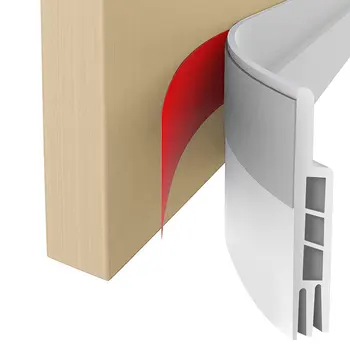Door Draft Stopper For Bottom Of Door Frame Weather Stripping Door Seal Strip Under Shower Door Soundproofing
