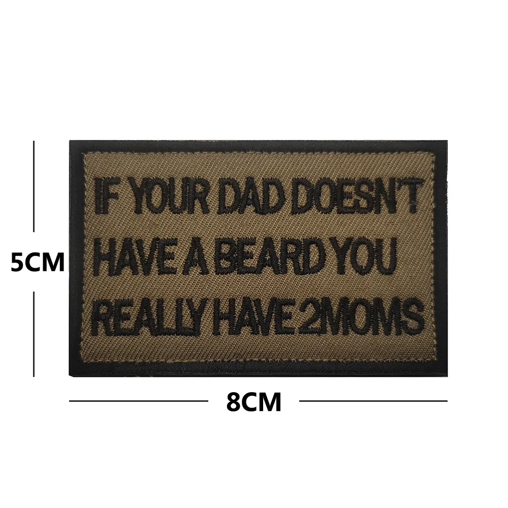 Embroidery English Alphabet Motivational Phrases Biker Saying Funny Slogan Words Patches Appliqued Military Chevron Strip Badges