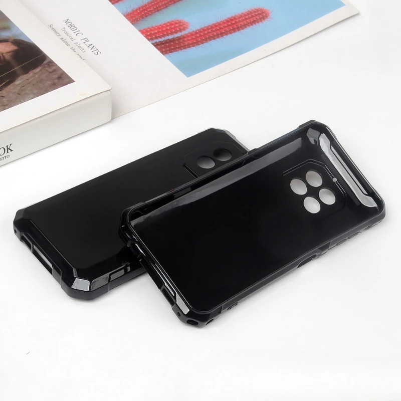 Silicone Soft TPU Black Transparent Protective Phone Case Cover