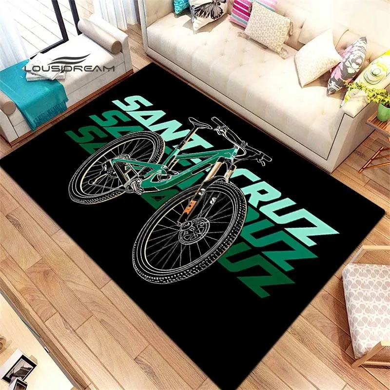 Santa Cruz Carpet and Rug Mountain Bike Bedroom Decor Floor Mat Living Room Bedroom Decorate Large Area Soft Rug 2