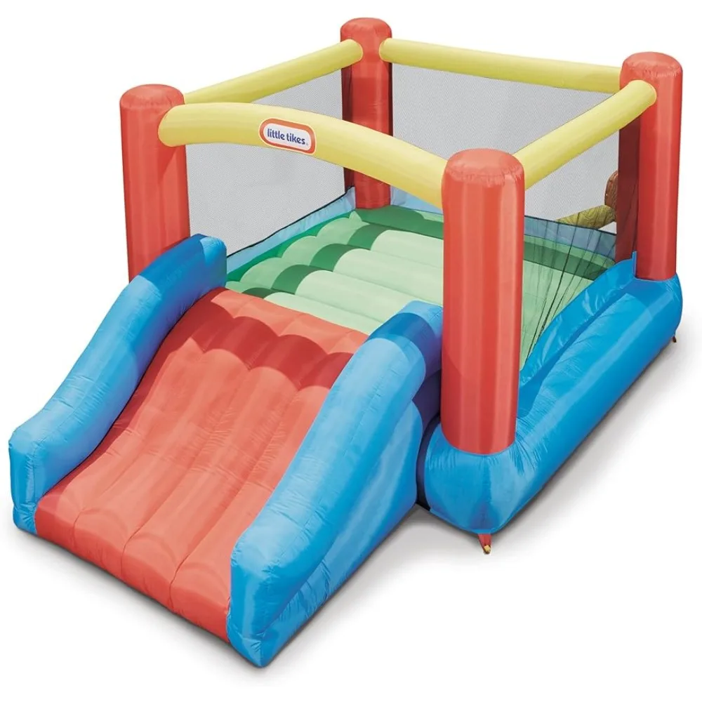 

Amusement Park Rides Jr. Jump 'n Slide Bouncer Children's Slide for Kids Toy Multicolor Children's Inflatable Pool Draco Slides