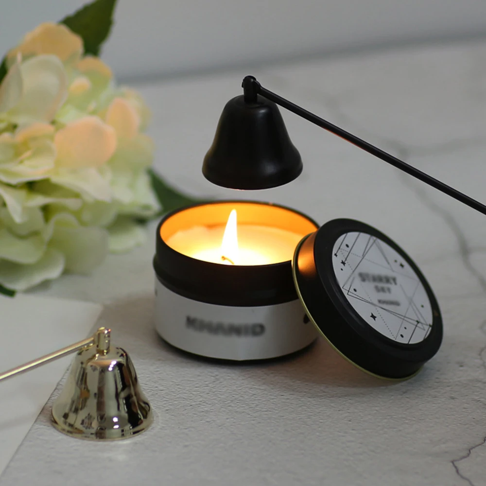Stainless Steel Smokeless Candle Wick Bell Snuffer Home Hand Put Off Tool Kit Candle Accessories Holders Snuffer Cocina candle damper candle snuffer