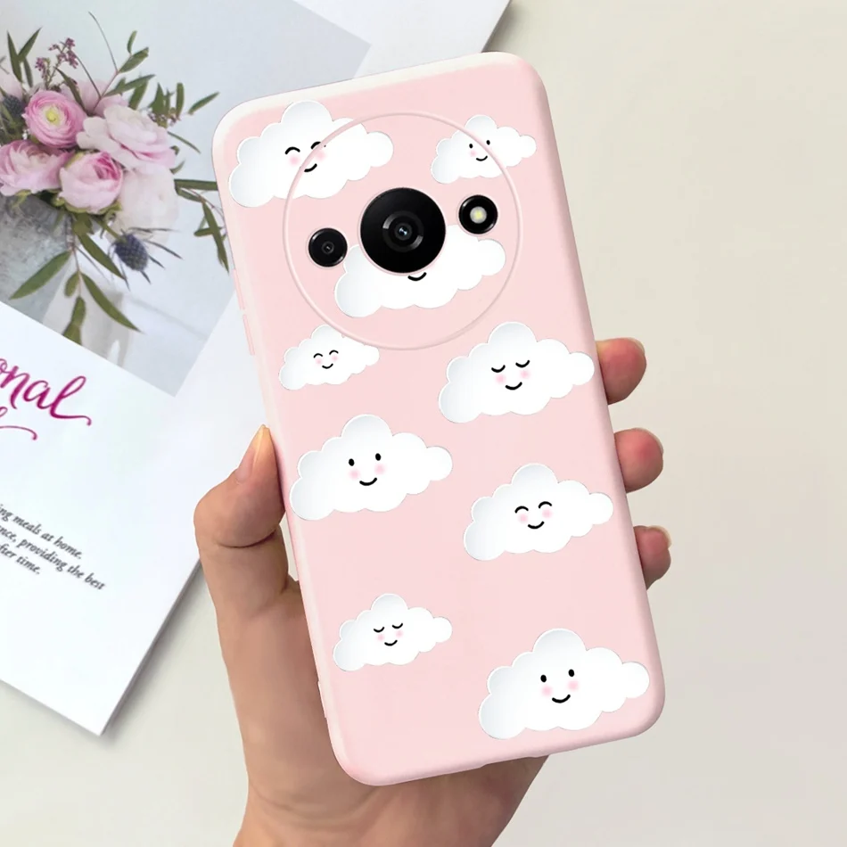 Fashion Moon Pattern Soft Silicone Protective Phone Case Back Cover