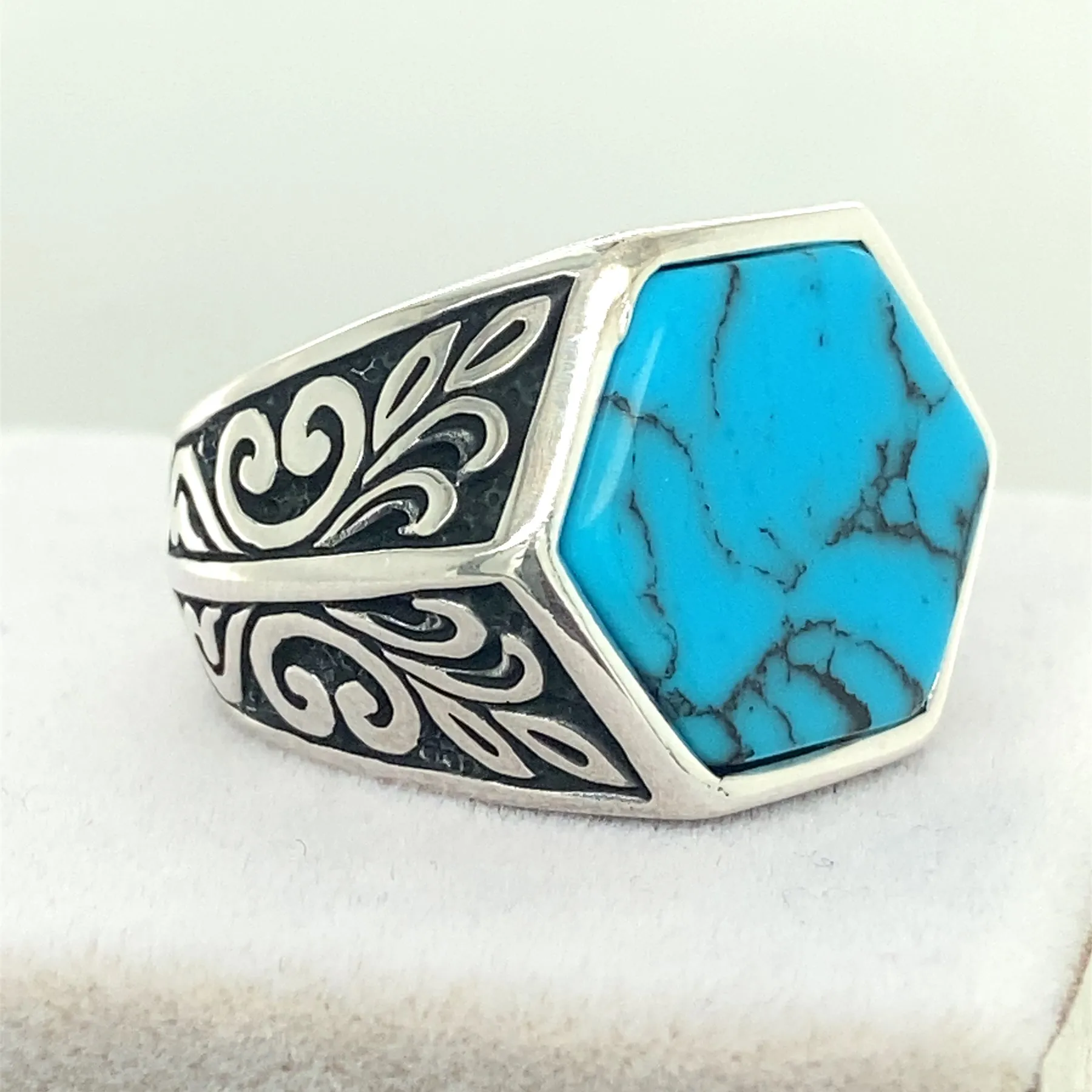 Turquoise Homemade Ring