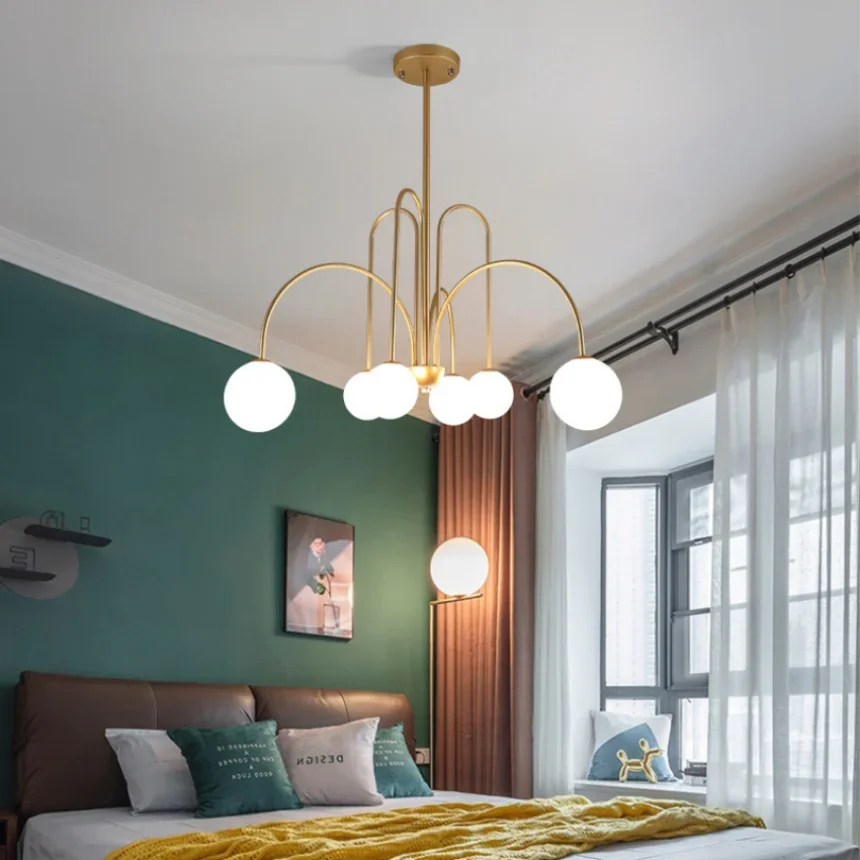 Modern Glass Pendant Lights for Living Room Kitchen Bedroom Ceiling Chandeliers Decoration Hanging Lamp Home Decor Nordic Design