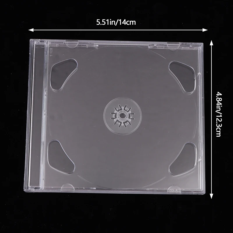 Transparent Plastic Double Disc DVD Case Portable CD Storage Package Case Durable DVD Box Thicken CD Disc Box Storage