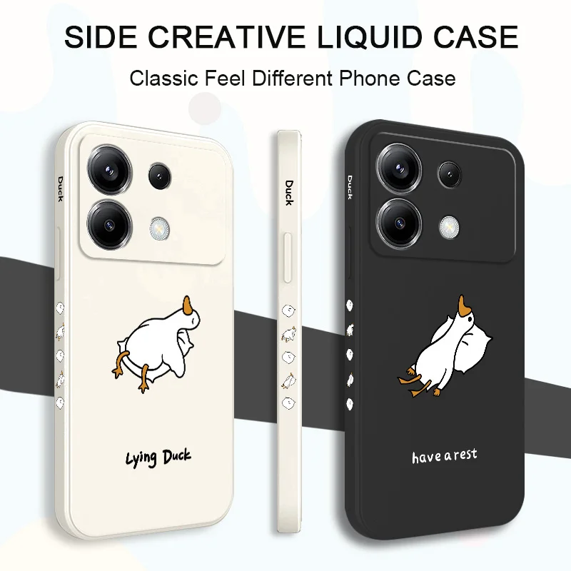 Lying Duck Silicone Phone Case - Cute and Durable Protection