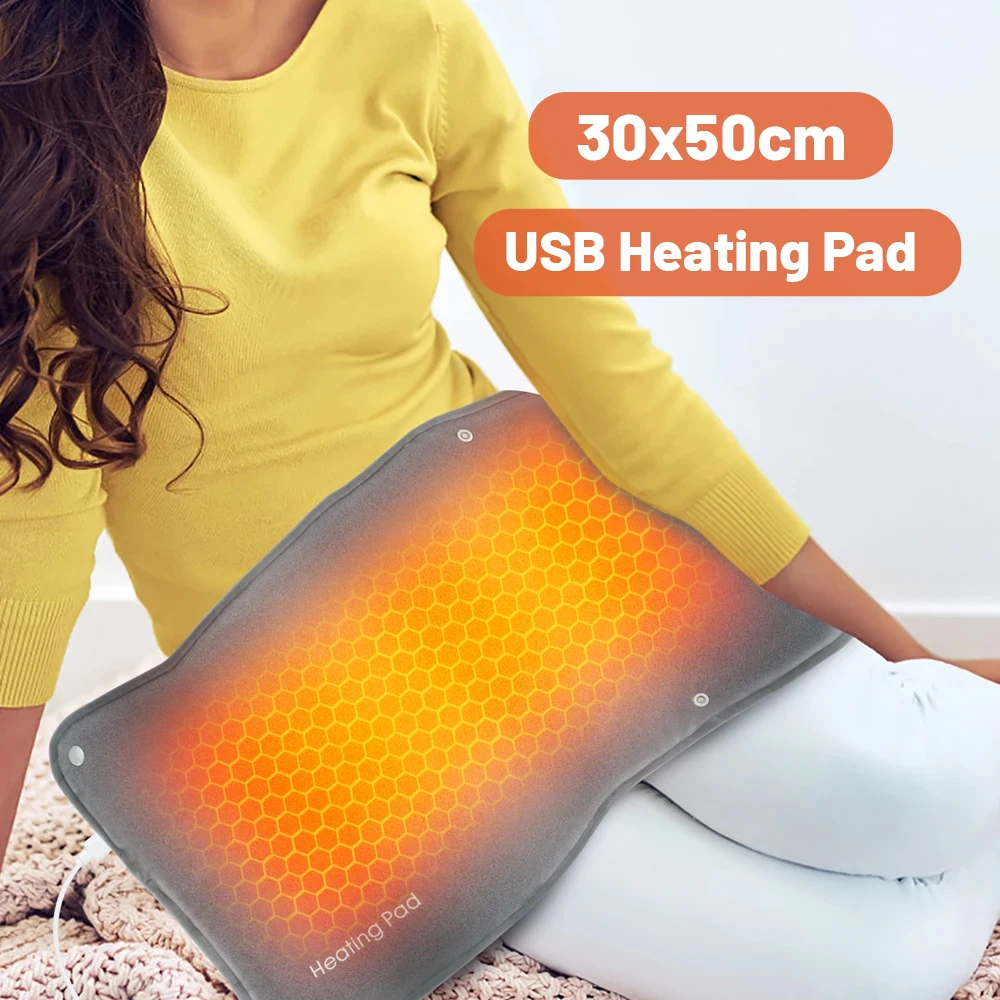 WinterGrapheneHeatingFlannelWinterThermalHandFeetWarmerPadUSB
