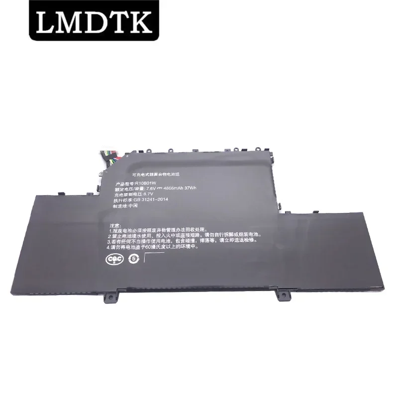 

LMDTK New R10B01W R10BO1W Laptop Battery For Xiaomi Mi Air 12.5" Series Notebook 161201-01 161201-AA 7.6V 4866mAh/37WH