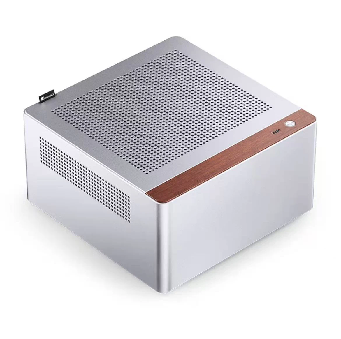 JONSBO N10/NV10 ITX desktop mini chassis all aluminum shell 1U FLEX power cover tool free disassembly can stand or lie down