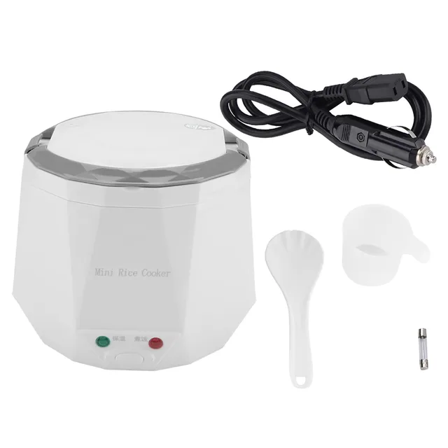 Cuiseur à riz électrique 24V 1,6 l, marmite de cuisson Portable, cuiseur à vapeur multifonctionnel pour camion, cuiseur à riz électrique 140W 1