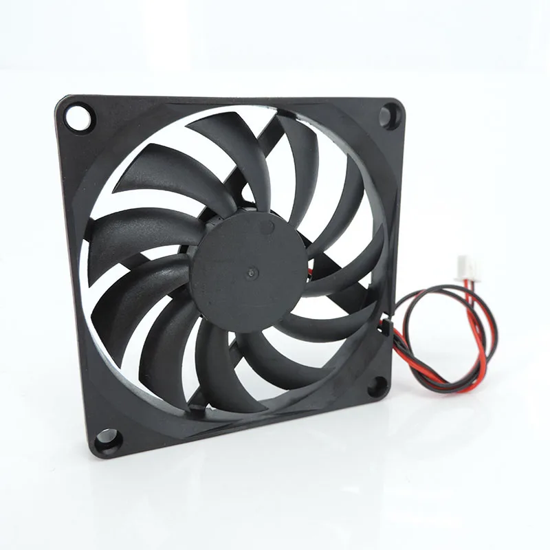 Cooling Fan cooling fan 3d printer fan for Reprap 3D Printer Parts 80 x 80 x 10mm 8cm 8010 DC 5V 12V 24V Brushless Plastic Fan 2pin