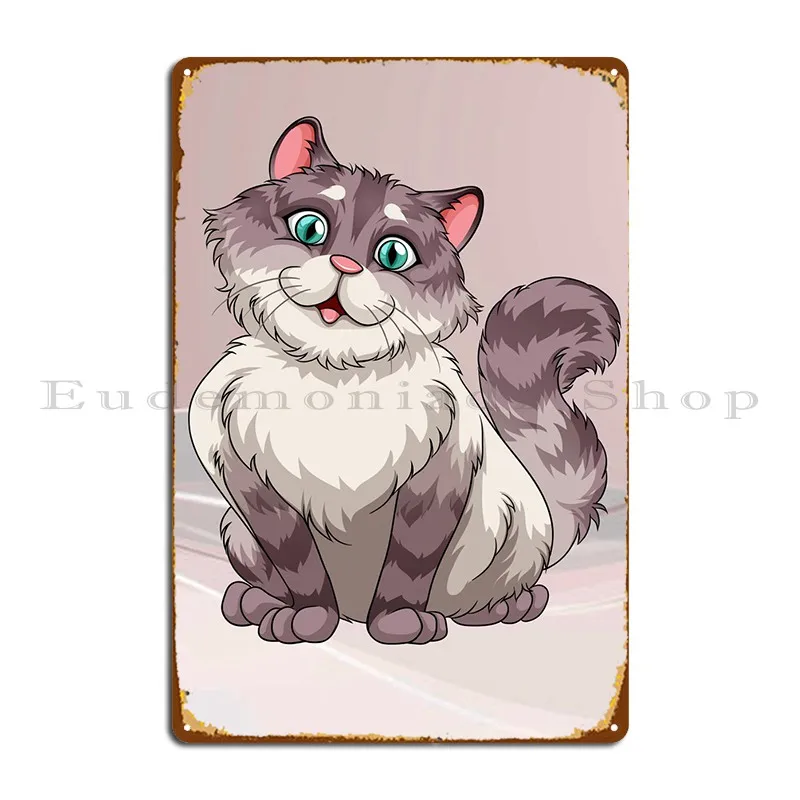 

Cat Metal Sign Kitchen Poster Printing Club Kitchen Tin Sign Poster