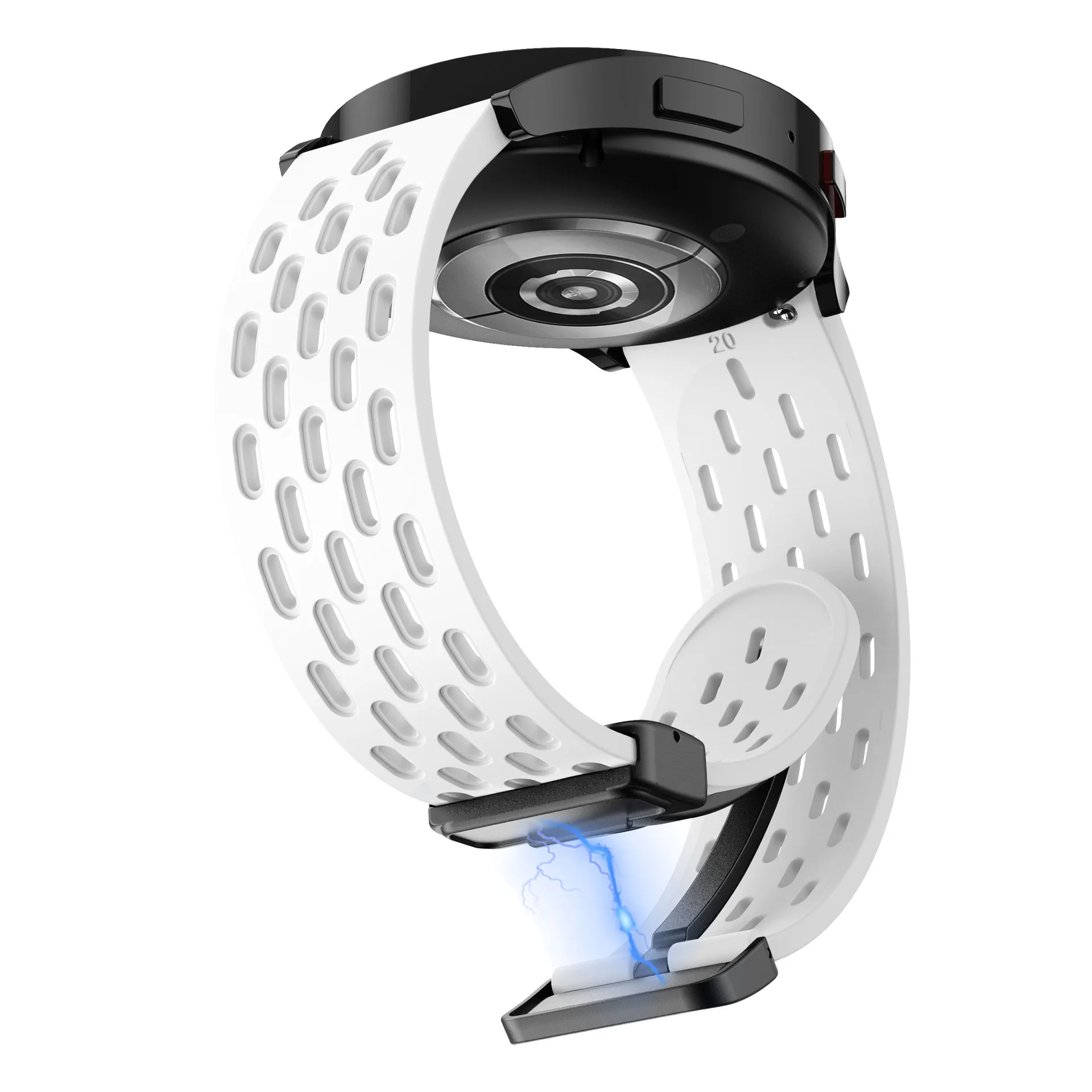 Magnetic Silicone Sports Strap - 20mm/22mm - Universal Fit