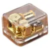 Unique Music Box Acrylic Wind up Transparent Mechanism with Gold Plating Movement in for Birthday Friends 3