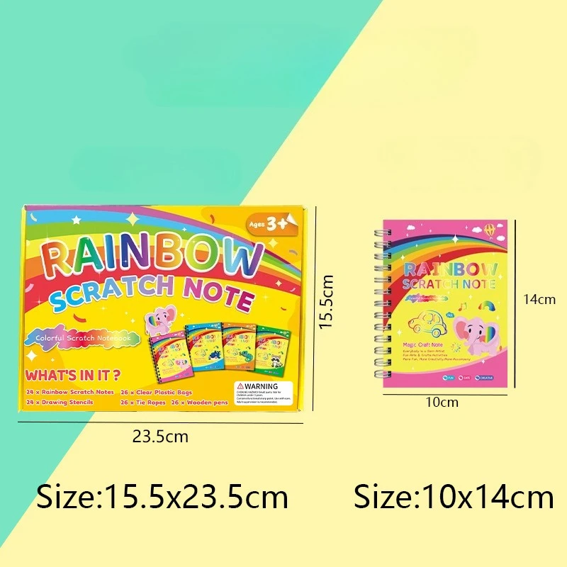 어린이 스크래치 아트 그래피티 용품 세트, 색소 필요 없음, 사용하기 쉬움, 창의적인 수제 DIY 그래피티