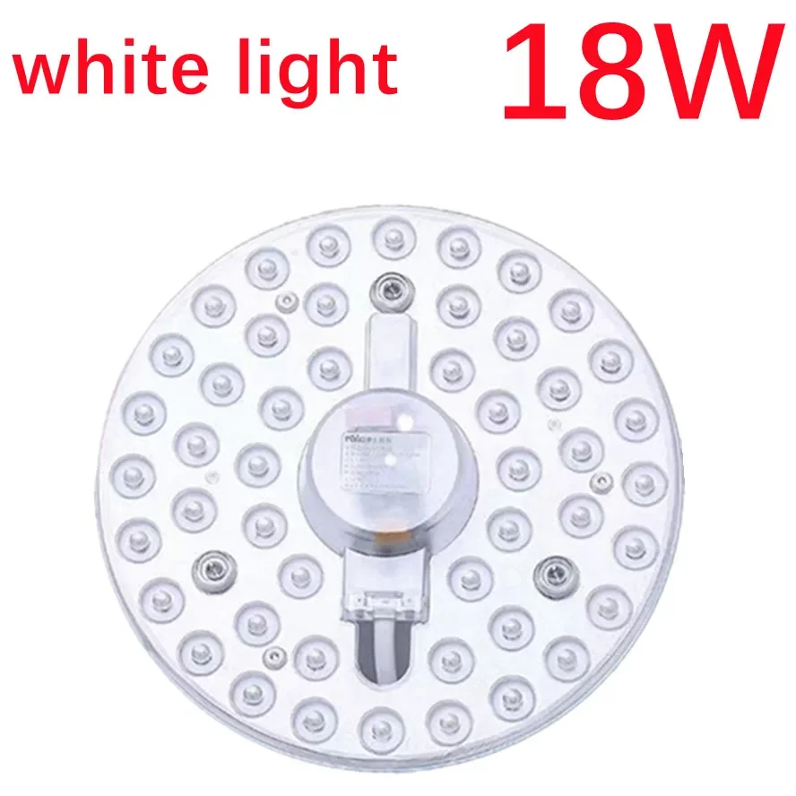 White/Tricolor Dimming LED Ring Ceiling Light - Modern Circular Panel Lamp