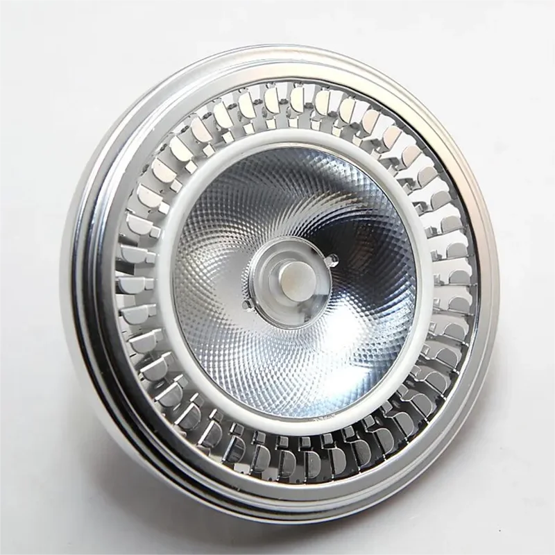 고출력 COB 램프, 조도 조절 가능, G53 LED 천장 조명, QR111 스포트라이트, AC85-265V/DC12V, AR111, 15W