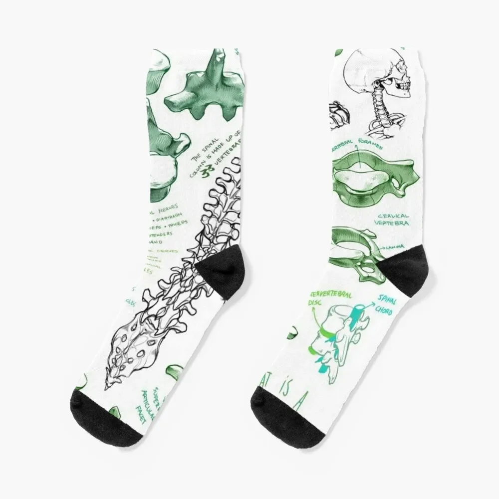 

Spine Socks winter retro Socks For Men Women's