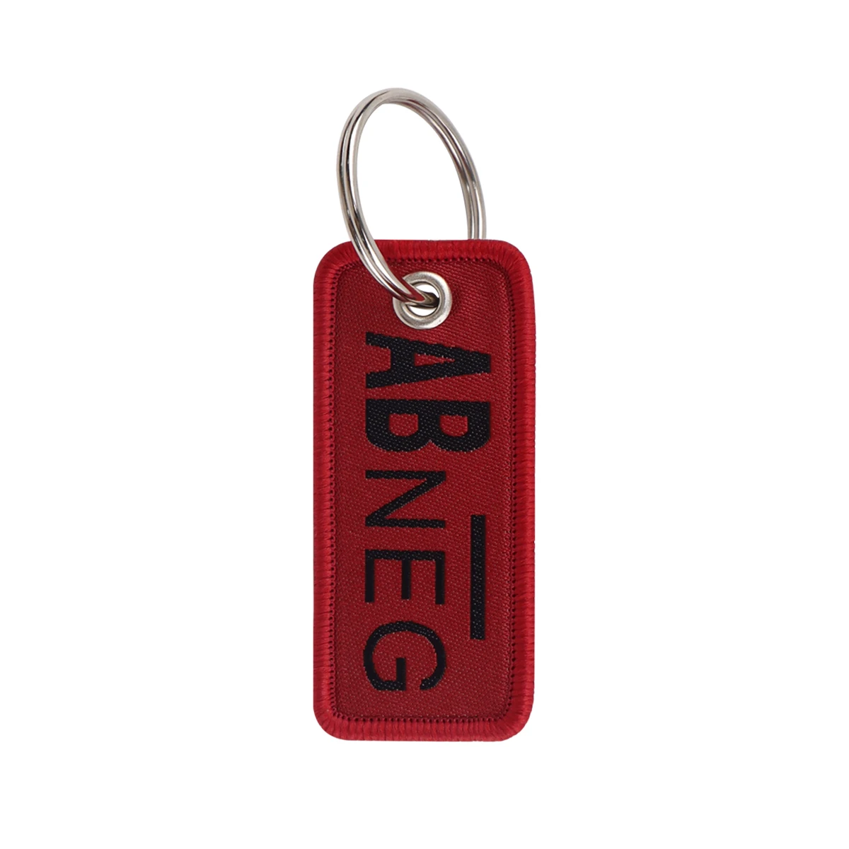 Embroidered Red Key Fob Keychain – Stylish Gift Accessory