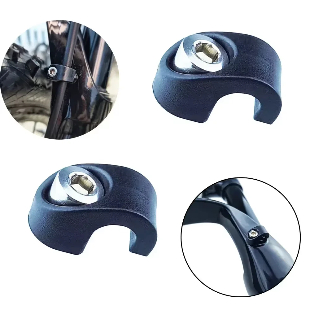 Produktbild von CBLDF Fahrrad Kabelführung, 15 Stück Fahrrad Bremszug Clips, Doppeltes Klebeband, Selbstklebende Basis, C-Clip Fahrrad, Anwendbar Für Rennräder, Cross Country Fahrräder, Mountainbikes