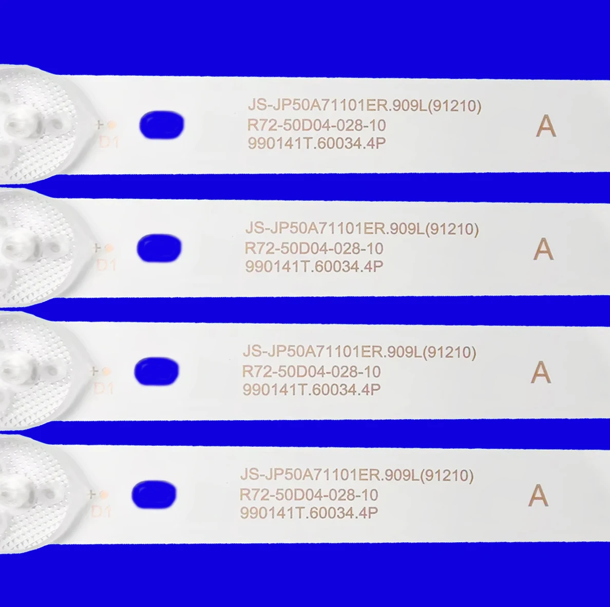 4pcs LED Backlight Strips For Vityas 50LU1204 Novex NWX-50U169TSY NWX-50U169TSYS HTY-50U11S-VD MS-L3640 V2 JS-JP50A71101ER.909L