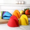 2PCS Kitchen Oven Mitts Silicone Heat Insulation Gloves Clip Thicken Baking Silicone Oven Mitts Anti-slip Grips Bowl Pot Clips 2
