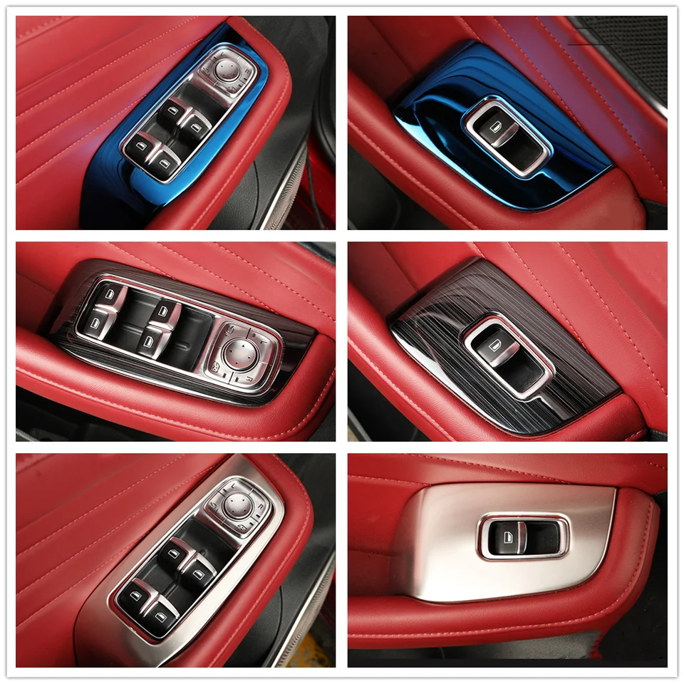 Copertura per Pulsanti Finestrini MG ZS, Cornice Decorativa per Sollevamento Vetri, Modanature Interne, Pannello di Controllo, Accessori per Styling Auto 2017-2020  34