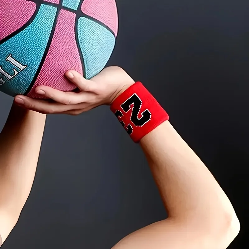 Sports Wristbands Breathable Men's Wrist Guards Sweat-Absorbing Active Wristwear Quick Dry Multiuse Basketball Gym Sweat Band