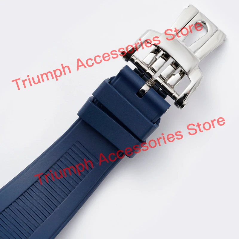 

PPF Top Quality Black/Blue/Brown Rubber Strap Deployant Clasp For Nautilus 5711/1A 5726 Watches,Aftermarket Watch Parts