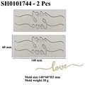 Love flake-2 Pcs