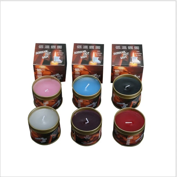 Dichen low temperature tin cans with candles Valentine's Day Games adult wax dripping smokeless environmental protection