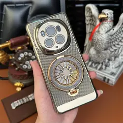 Huawei Honor Magic - Heat Dissipation Protective Case with Ring Holder for Magic 5 (Gold)
