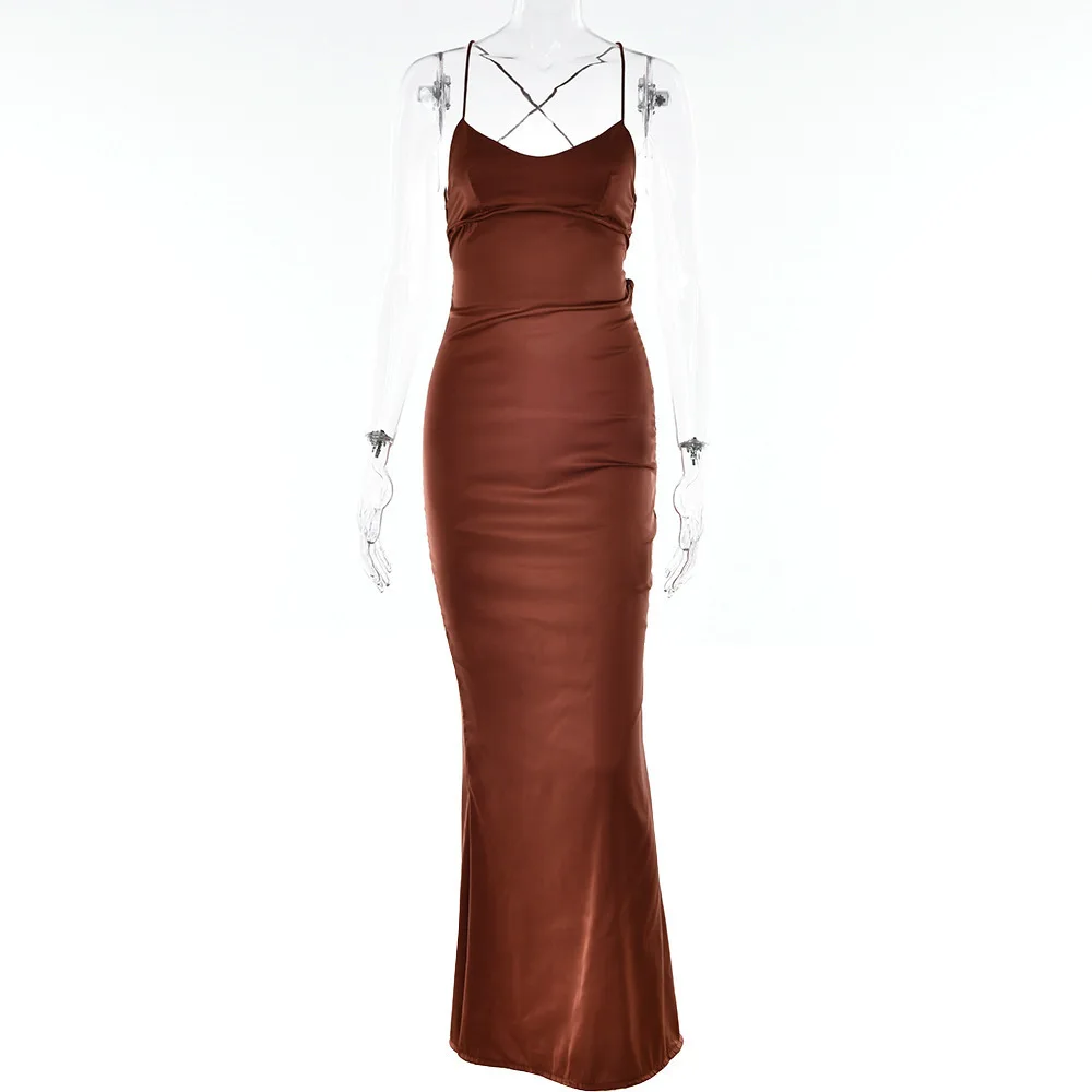 satin bodycon dress midi 