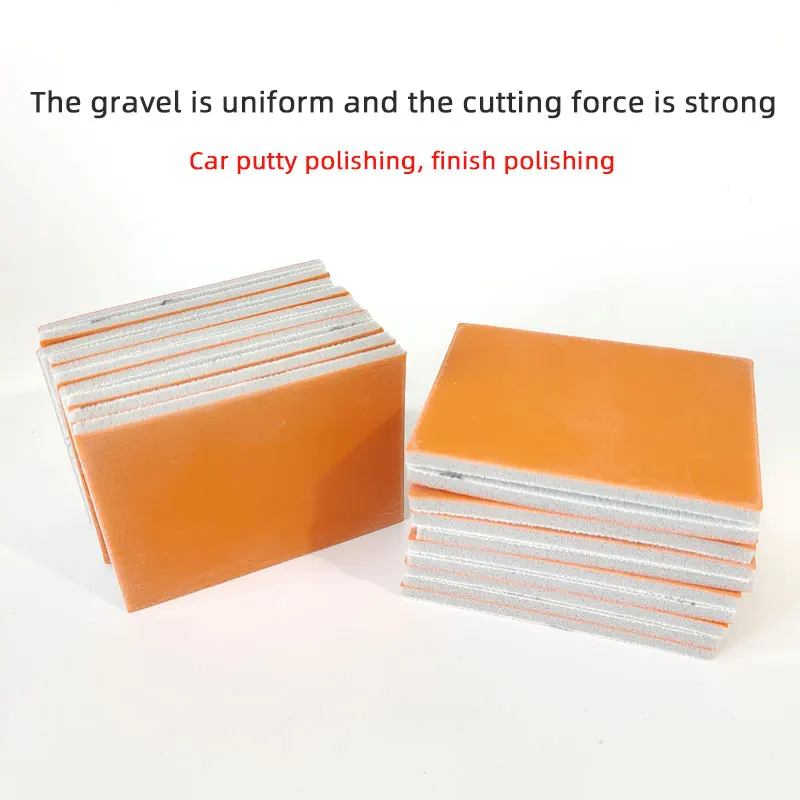 Sponge Sandpaper Rectangle Foam Sanding Block 75*100mm for Car Polishing Sanding Wet Dry Abrasive Tool Car painting sanding discs sandpaper set polish sand paper sandpaper tools mini sandpaper kit sander pads