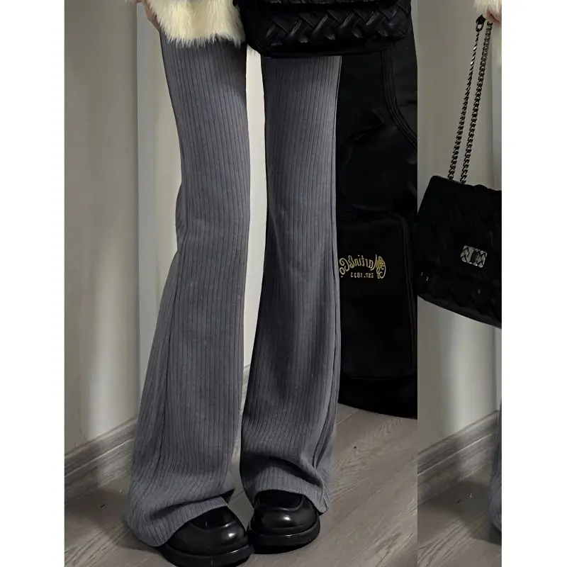 Casual Pants Spring Autumn New High Waist Solid Color All-match Loose Youth Korean Straight Pants Fashion Trend Women Clothing